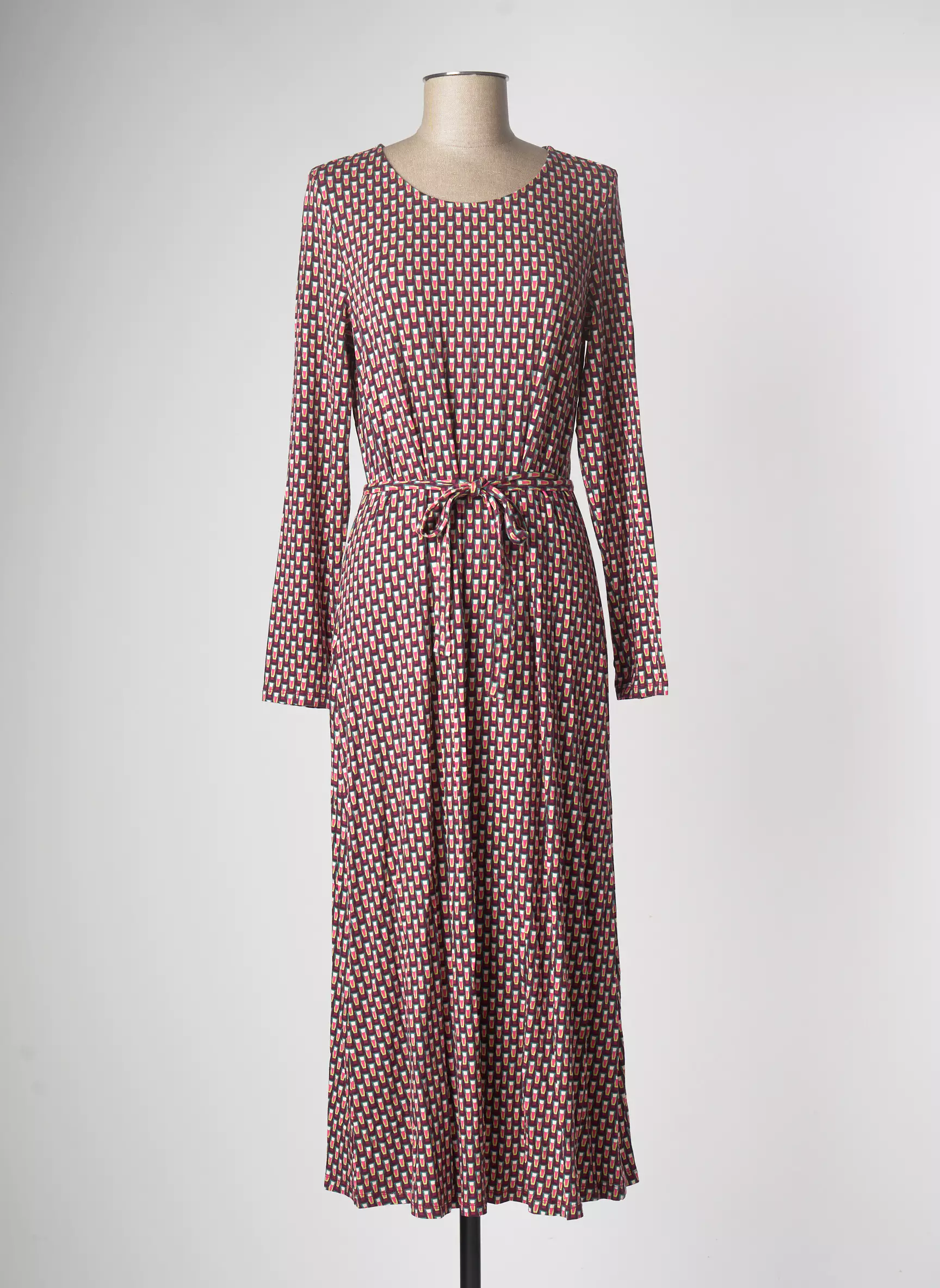 Surkana Robes Longues Femme couleur rouge