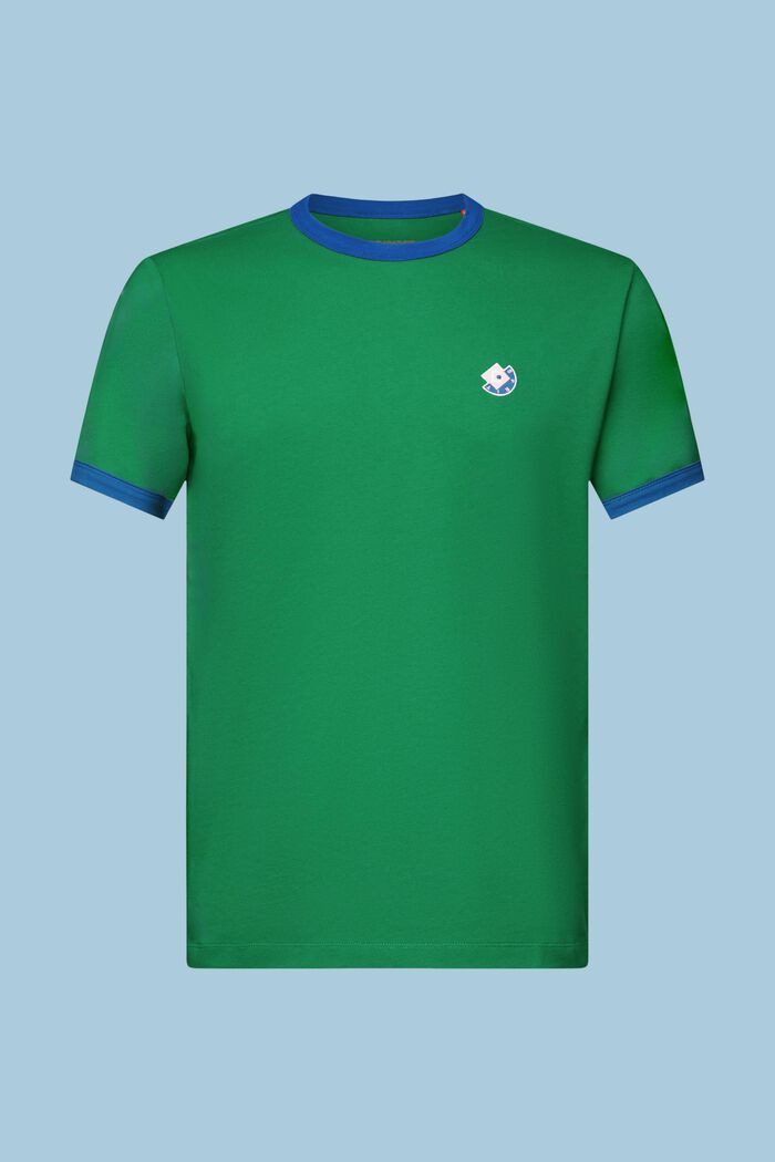 Baumwoll-T-Shirt mit Logo und Rundhalsausschnitt