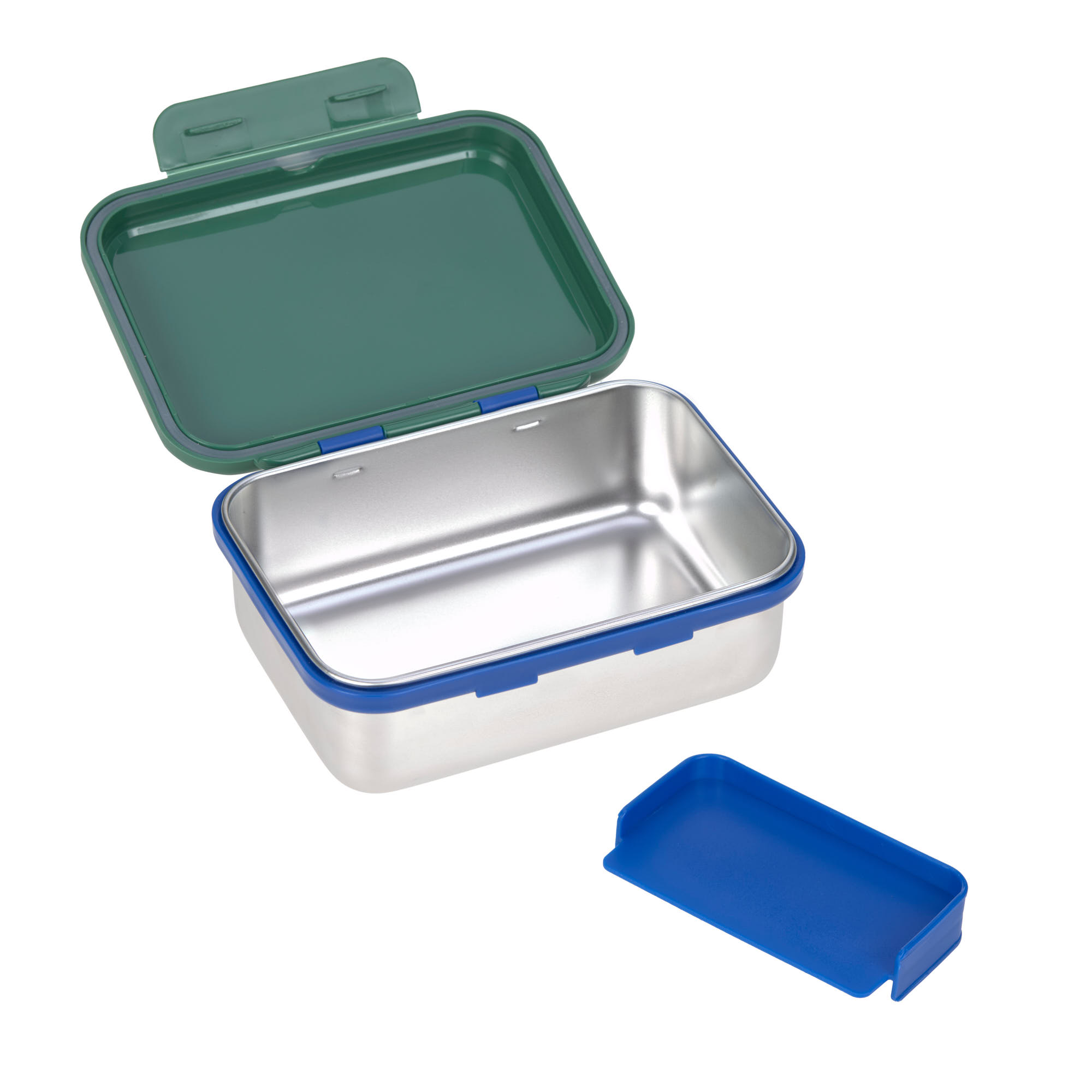 Brotdose Kinder - Edelstahl Lunchbox, Little Gang Regenbogen Grün