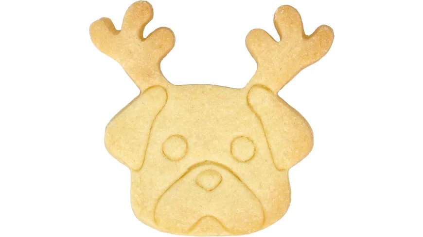 RBV BIRKMANN Ausstechform Weihnachtsmops 7,5cm