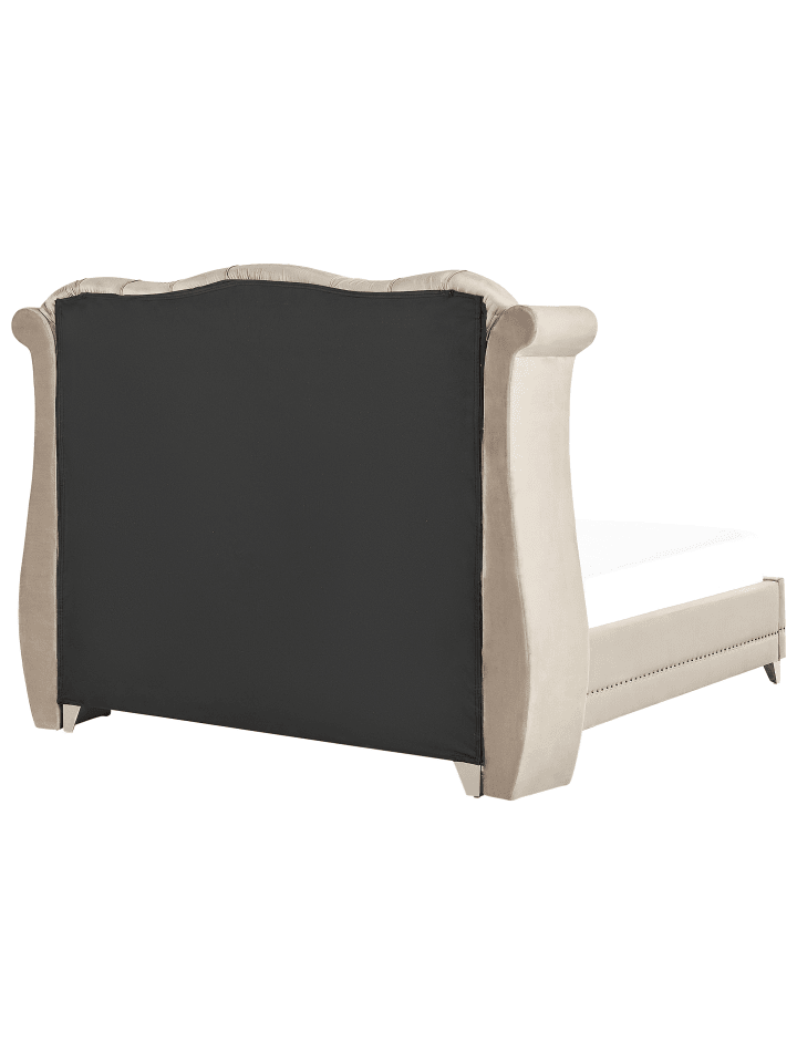 Beliani Doppelbett AYETTE in Beige - (W) 185 x (H) 154 x (L) 215 cm günstig kaufen onesize