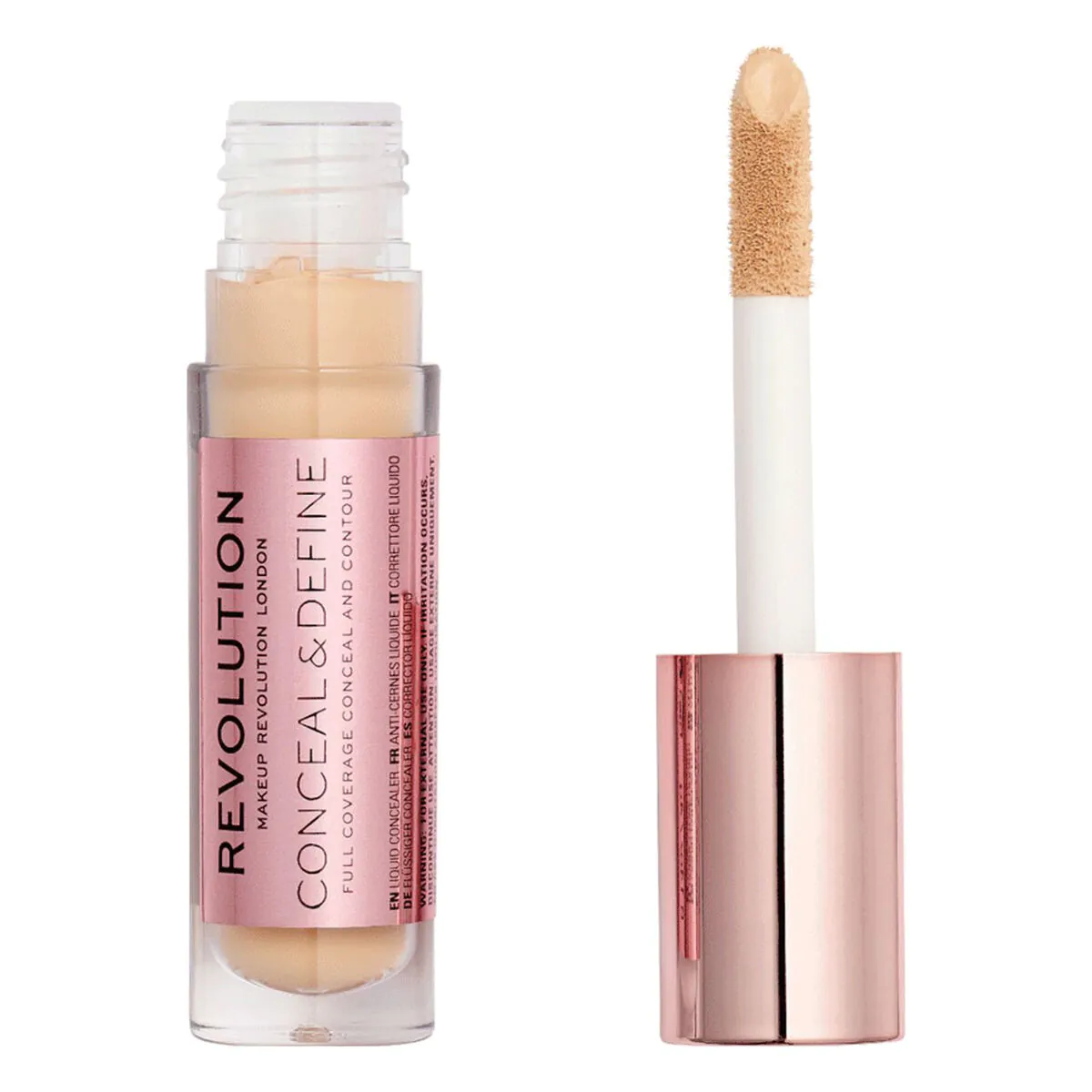 MAKEUP REVOLUTION maskuojamasis ir paryškinantis veido maskuoklis C8.5 4ml