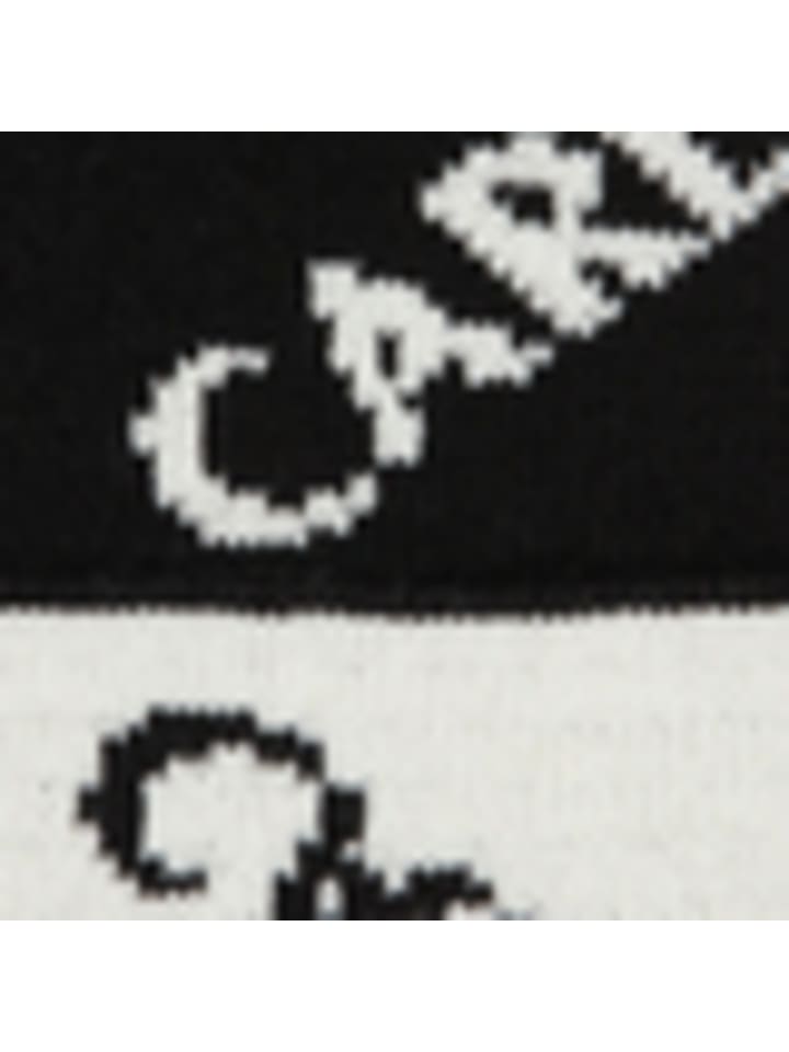Carlo Colucci Strickschal De Vito in Schwarz / Weiß günstig kaufen onesize