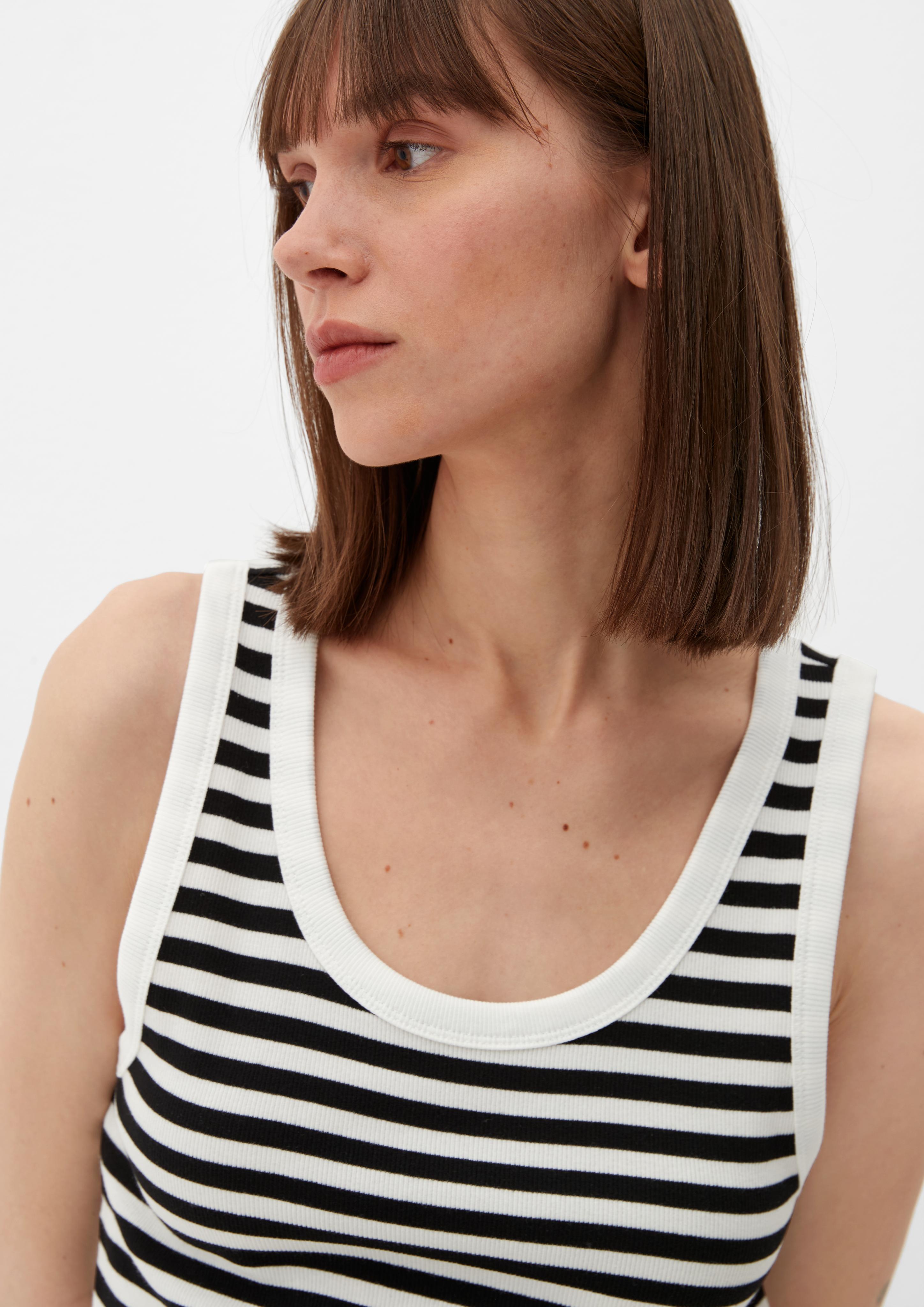 Streifentop mit Rippstruktur  2130702-99G9