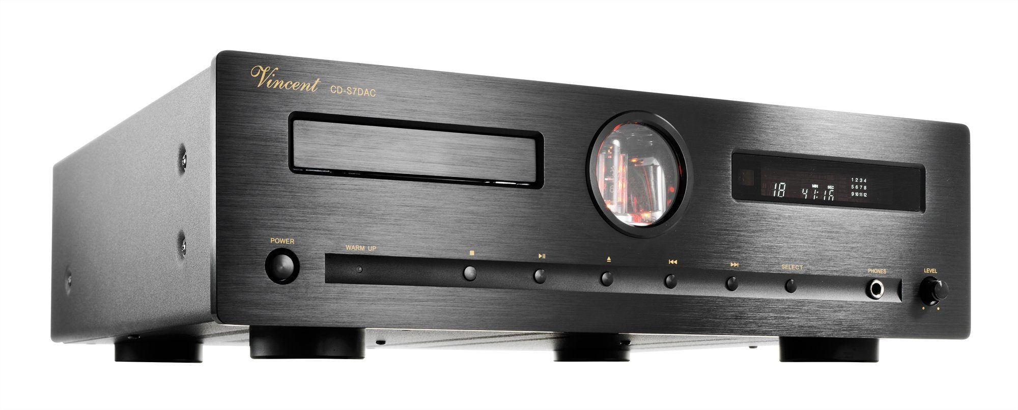 Vincent CD-S7 DAC CD-Player (Highend CD-Player mit Röhrentechnik und DAC-Funktion)