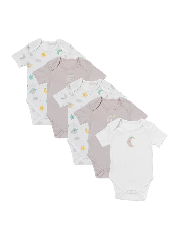 Schlummersack Bio Baby-Bodys kurzarm 5er-Pack in Beige günstig kaufen
