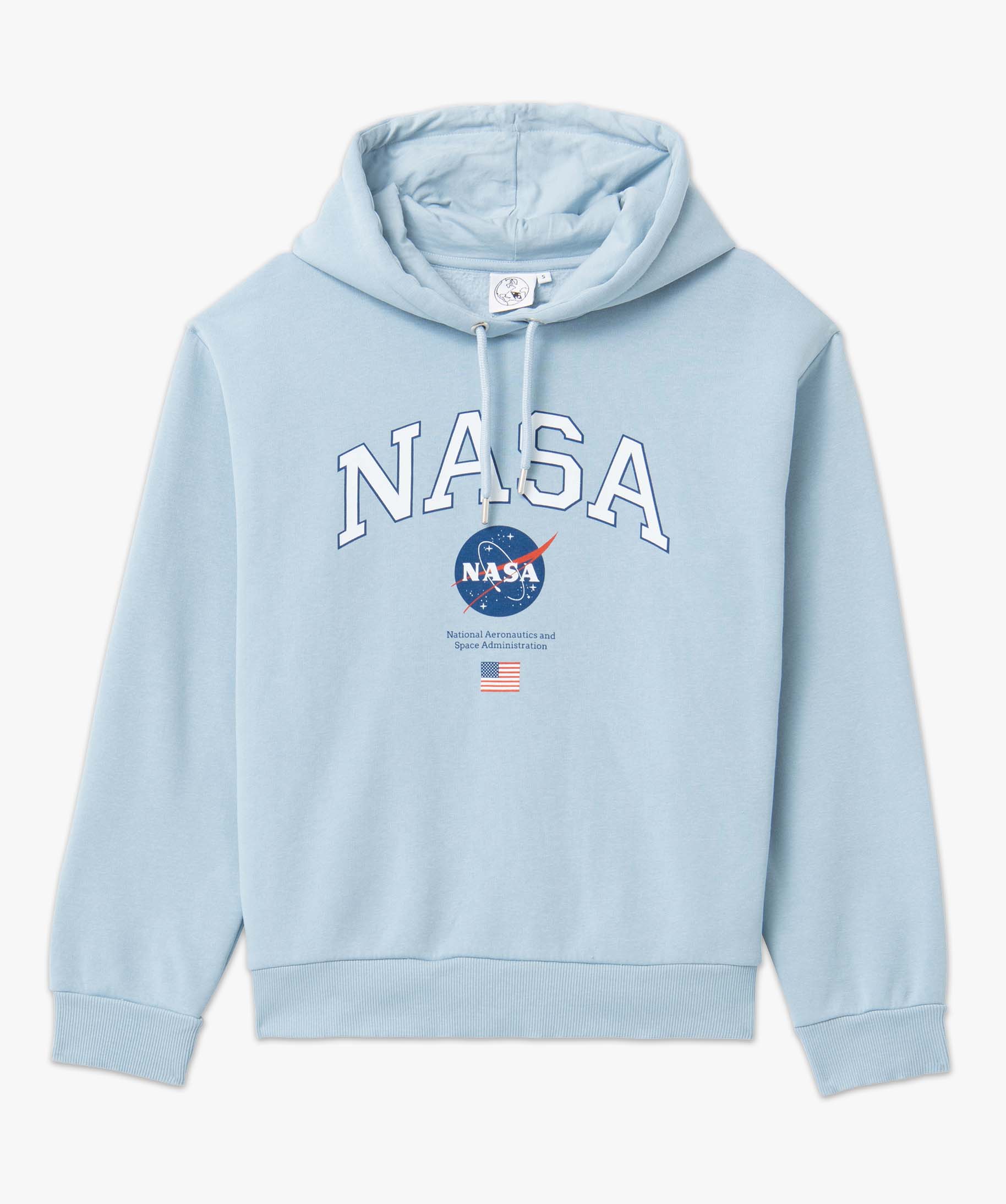 Sweat femme à capuche avec large inscription - Nasa bleu | GEMO