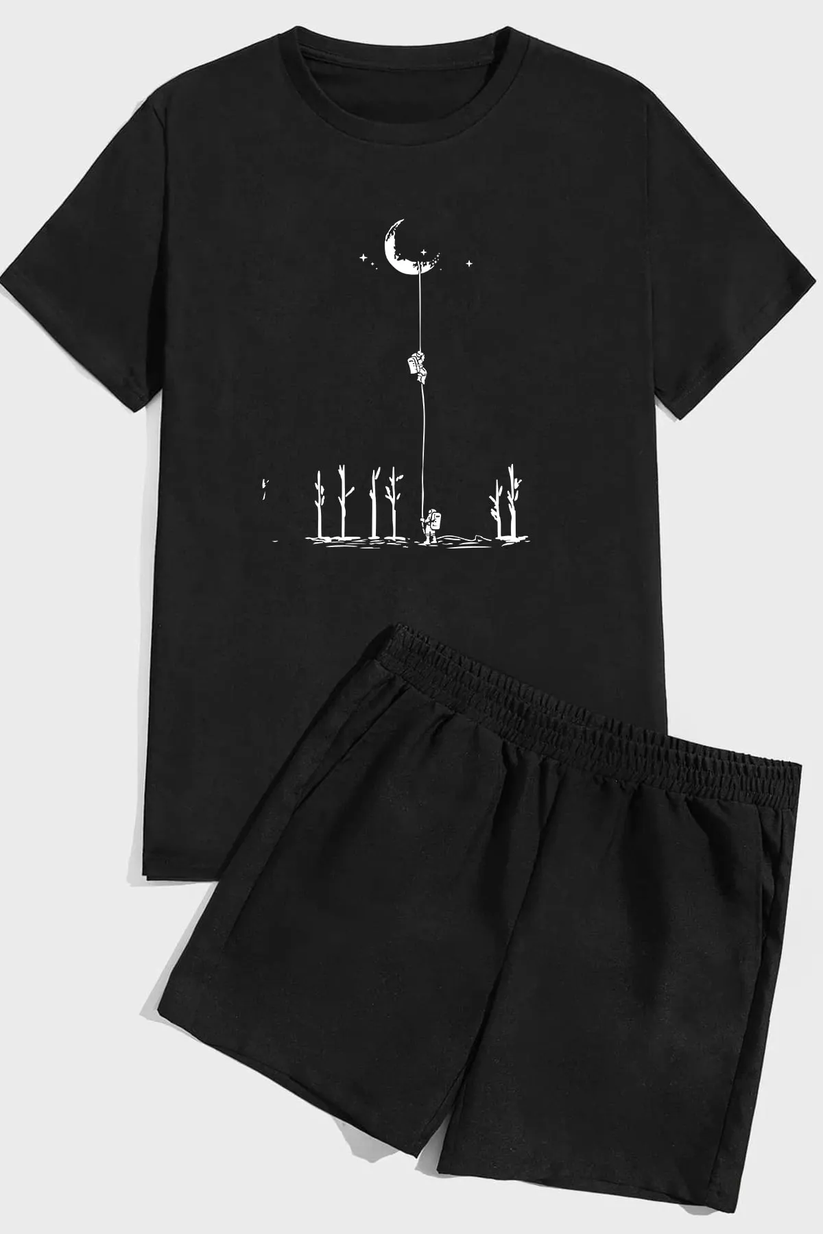uyguntarz  Shorts-Set mit Weltraum-Print