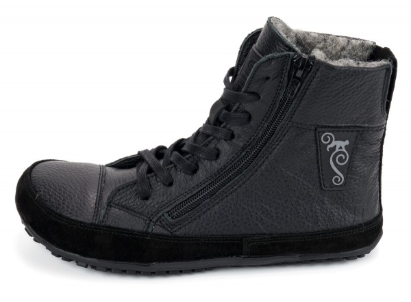 Magical Shoes ~ Alaskan X Tex Wollfutter ~ Schwarz