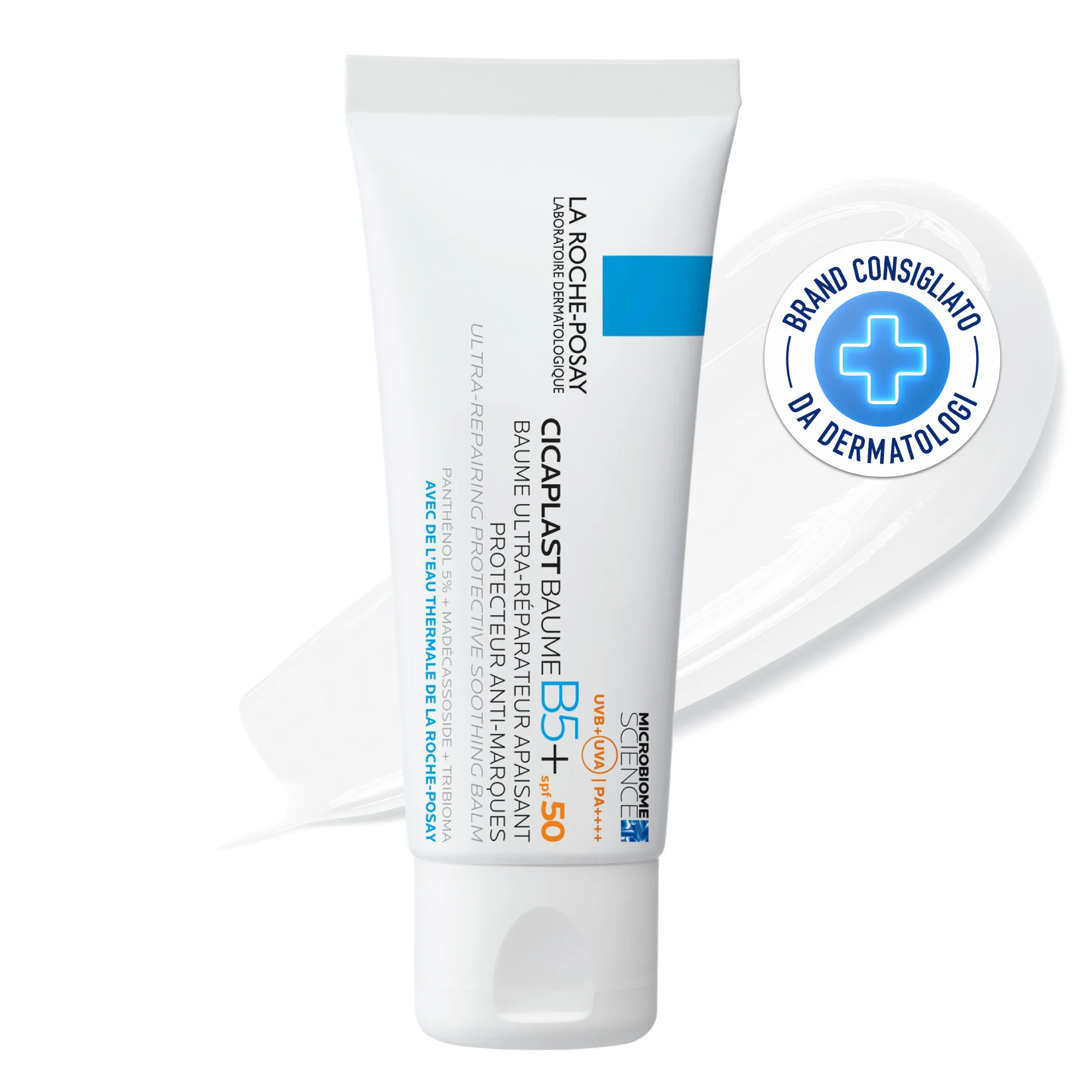 Cicaplast Cicaplast Baume B5+ SPF50 - nomierinošs dienas krēms, aizsarglīdzekļi, ķermeņa krēms