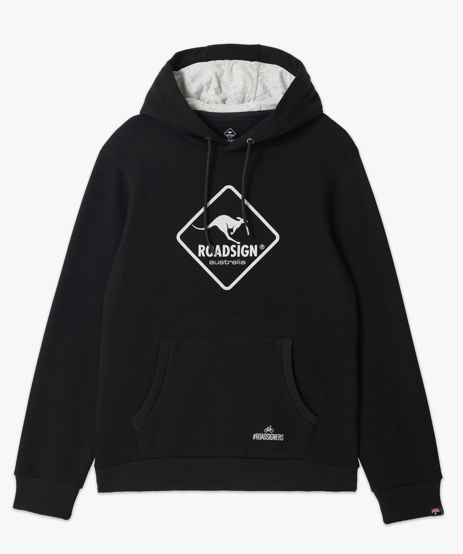 Sweat à capuche en molleton homme - Roadsign noir | GEMO