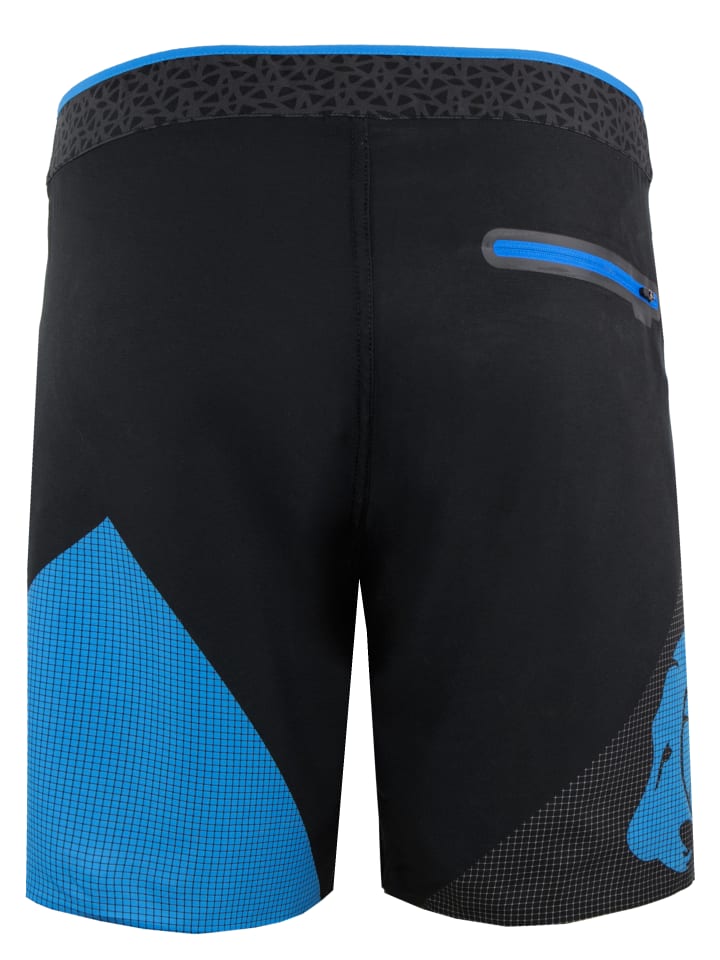 GUGGEN MOUNTAIN Badehose Kariert in Blau günstig kaufen