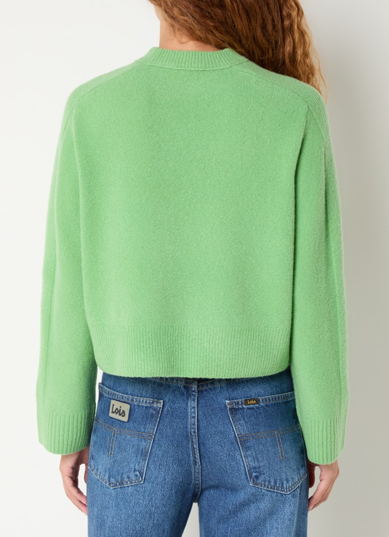 Whistles Alana fine knitted sweater in wool blend with round neck