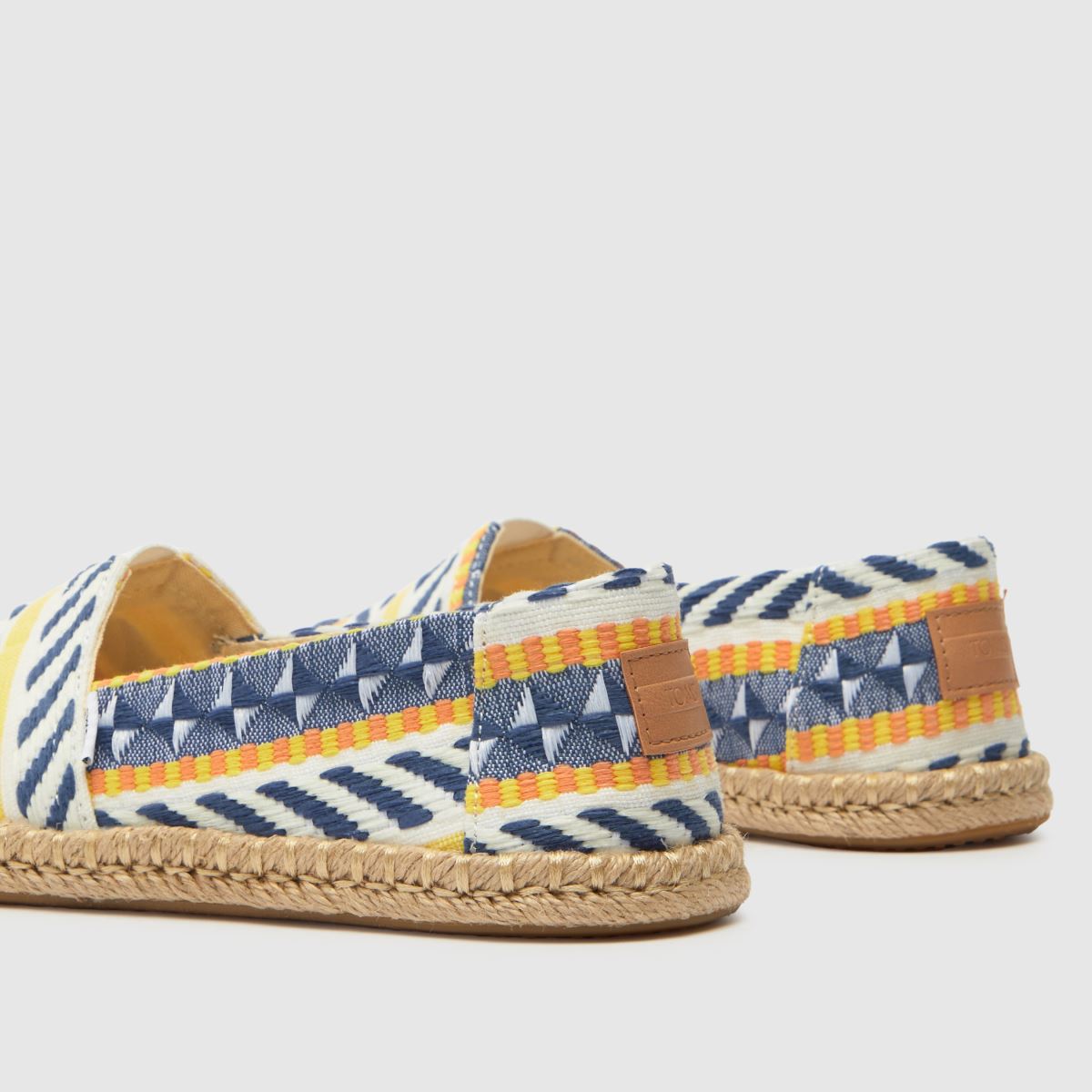 TOMS – Alpargata – Flerfärgade platta skor i jacquard
