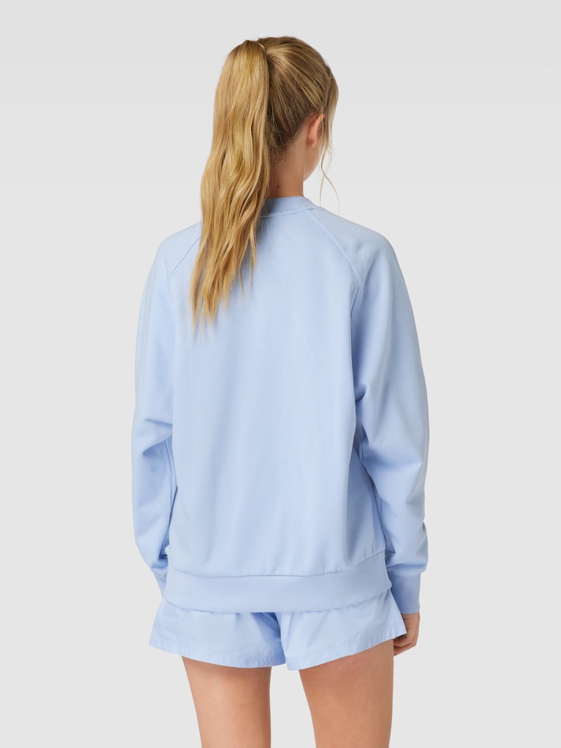 Sweatshirt mit Label-Detail in hellblau