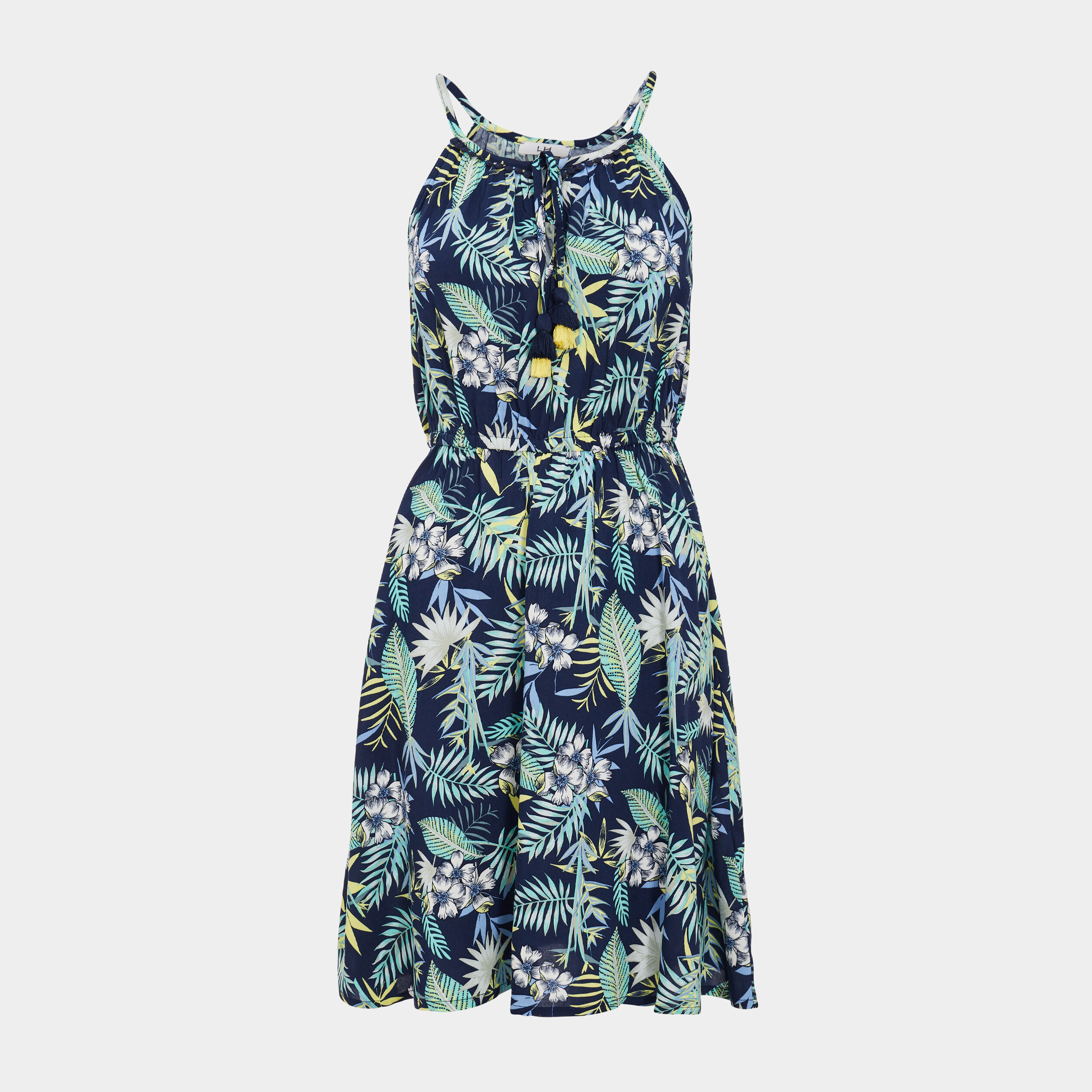 Robe droite à bretelles bleu marine femme | La Halle
