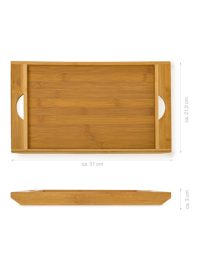 relaxdays Schneidebrett in Natur - (B)37 x (H)3 x (T)21,5 cm günstig kaufen onesize