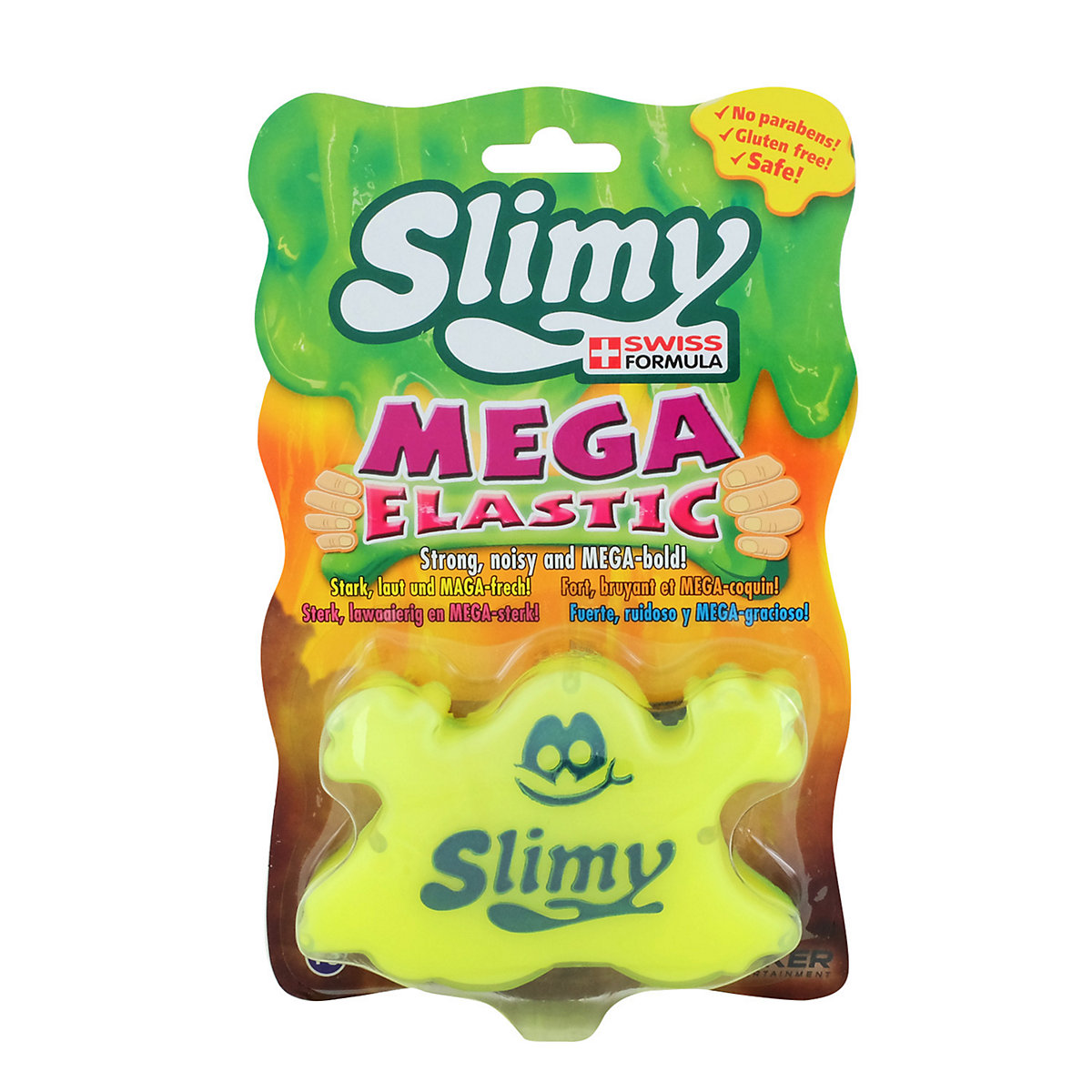 SLIMY® Mega Elastic 150g - Original Mega Slime Spielmasse für Spielspaß mit superdehnbarem Schleim in der Original Slimy Dose