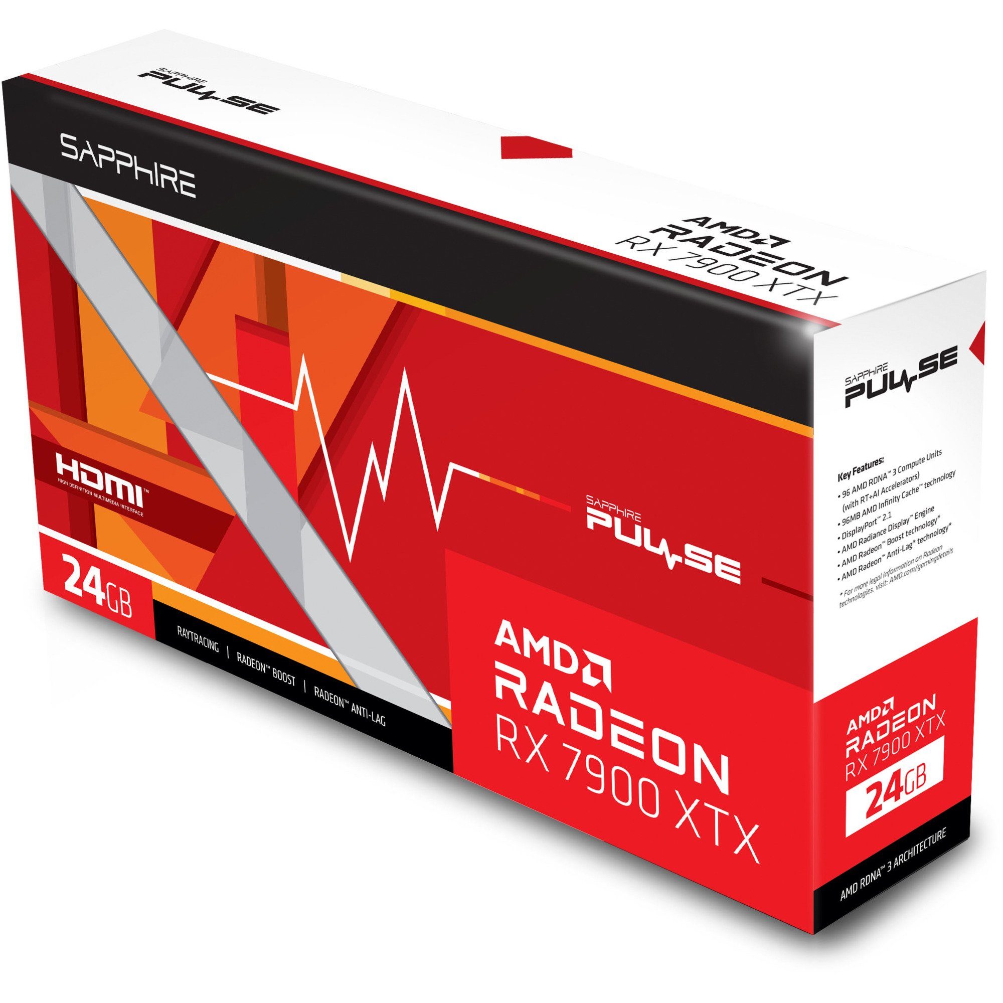 Sapphire SAPPHIRE Radeon RX 7900 XTX Pulse Gaming OC, Grafikkarte (24 GB)