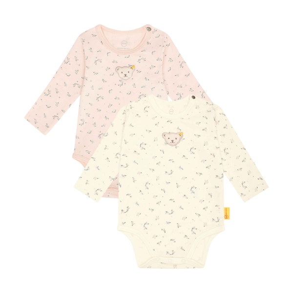 Body langarm 2er Pack, rosa für Mädchen