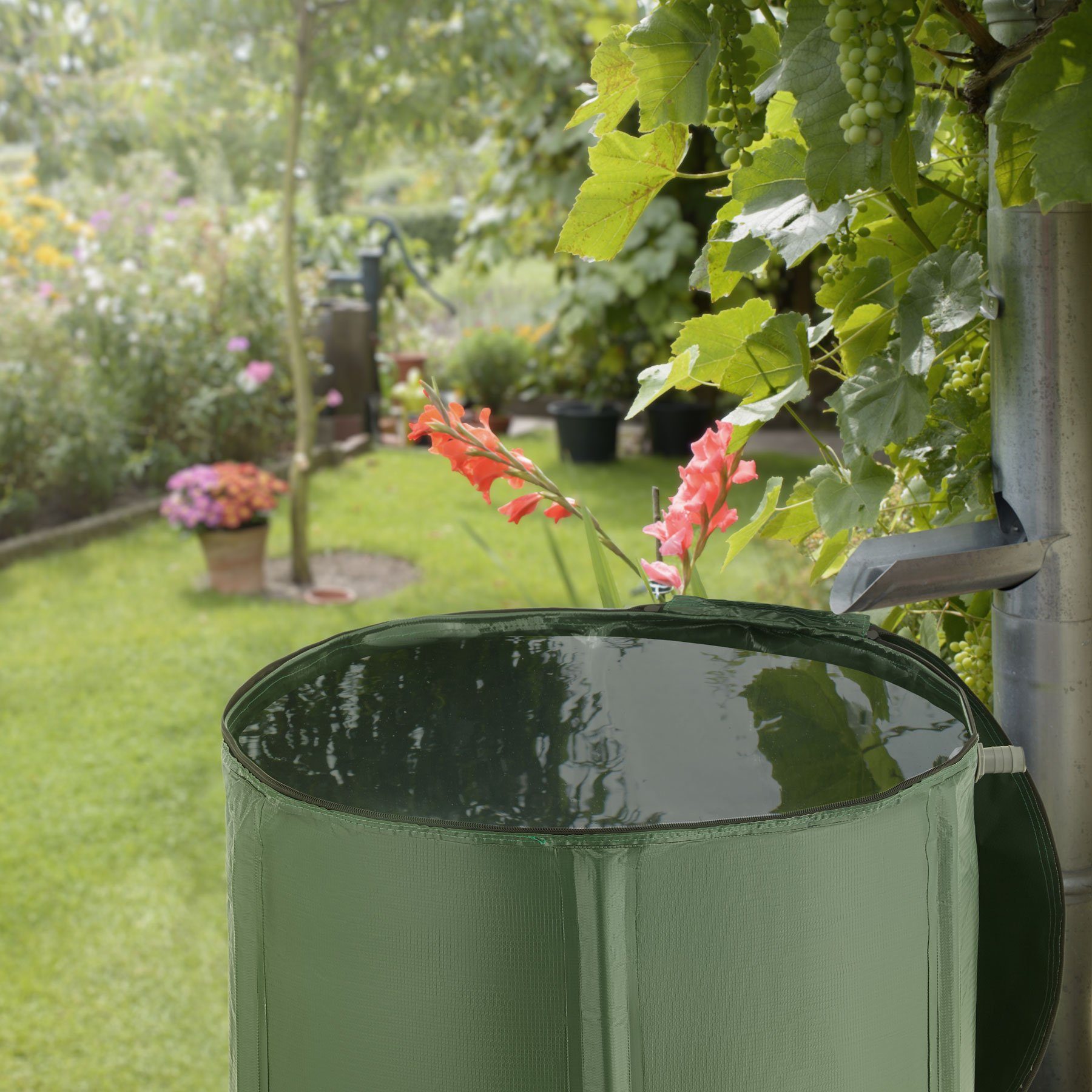 tectake Regentonne Regenwassertank, 200 l, faltbar
