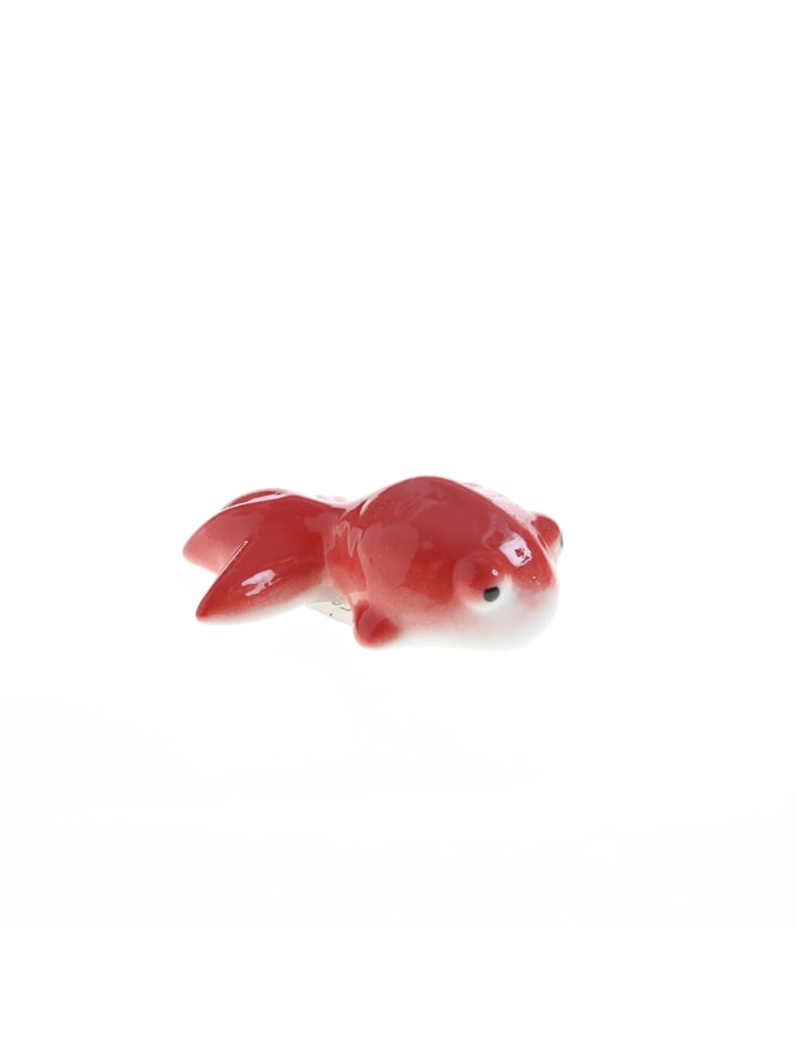 MARELIDA Teichdeko Fisch für Aquarium schwimmend Porzellan L: 7cm in rot günstig kaufen onesize