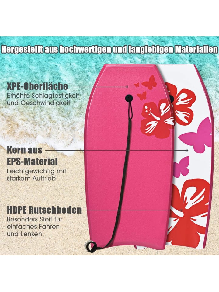 COSTWAY Schwimmbrett 104x51x6cm in Rosa günstig kaufen onesize