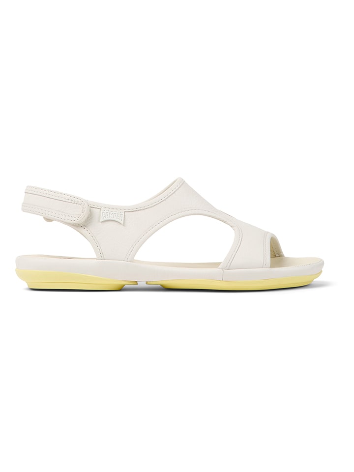 Camper Leder-Sandalen in Creme günstig kaufen