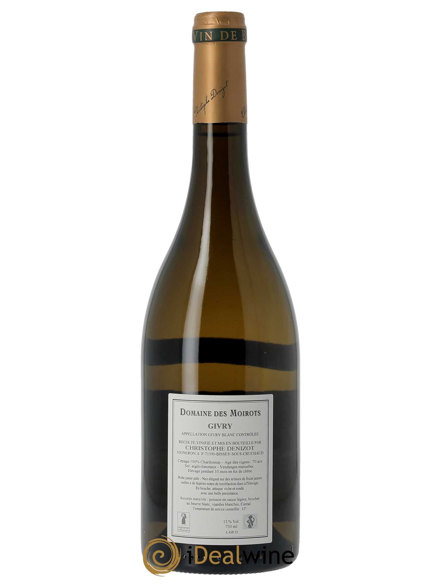 Givry Domaine des Moirots  2022 - Lot de 1 Bouteille
