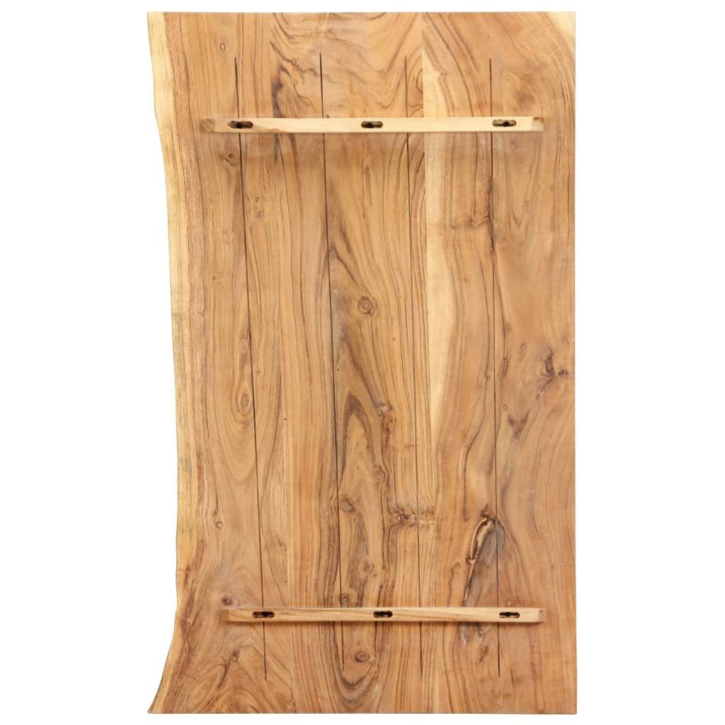 vidaXL Badezimmer-Set Badezimmer-Waschtischplatte Massivholz Akazie 100 x 55 x 3,8 cm