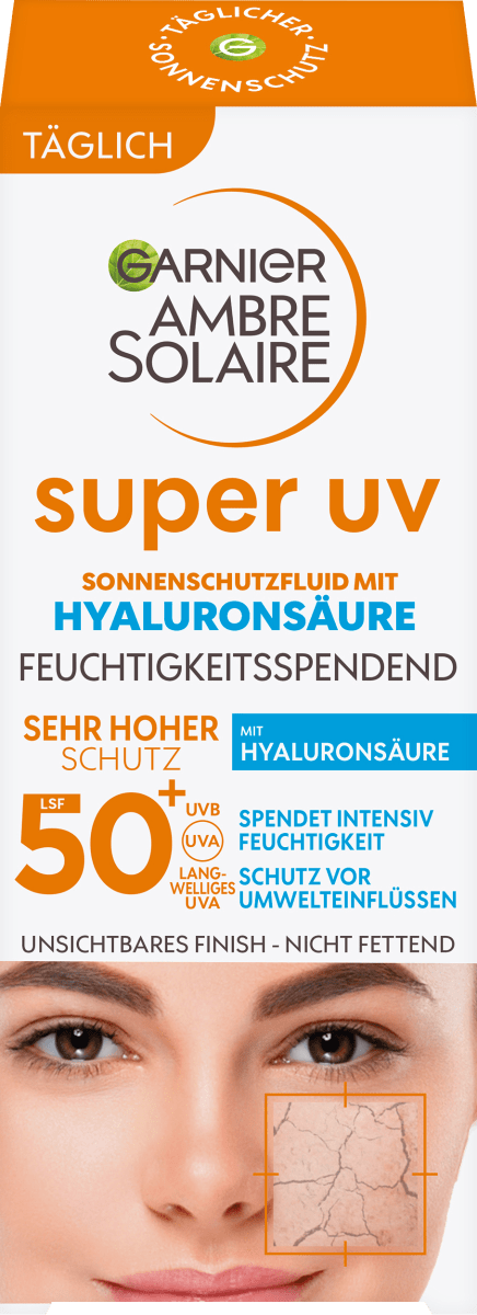 Sonnenfluid Gesicht super UV mit Hyaluronsäure, LSF 50+, 40 ml