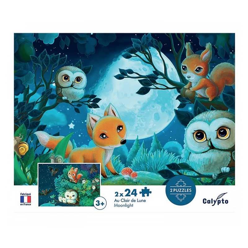 Puzzle Au clair de la lune 2x 24 pièces
