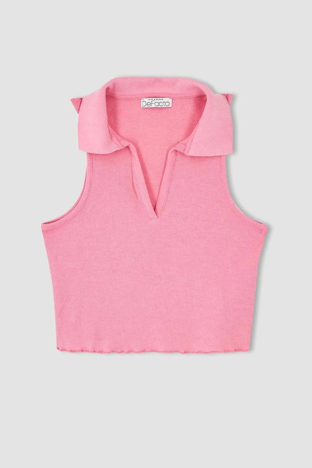 DeFacto  Slim Fit Poloshirt mit geripptem Athlete-Ausschnitt