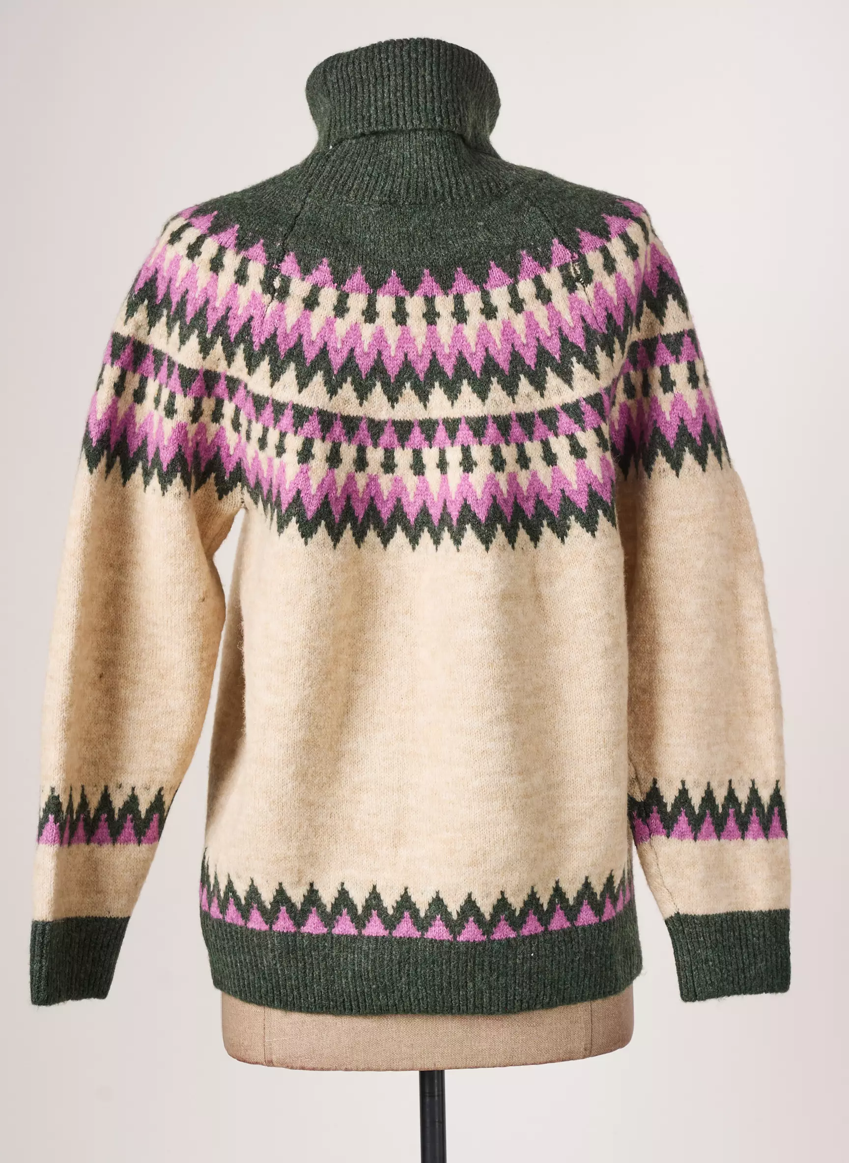 Ichi Cols Roules Femme couleur beige