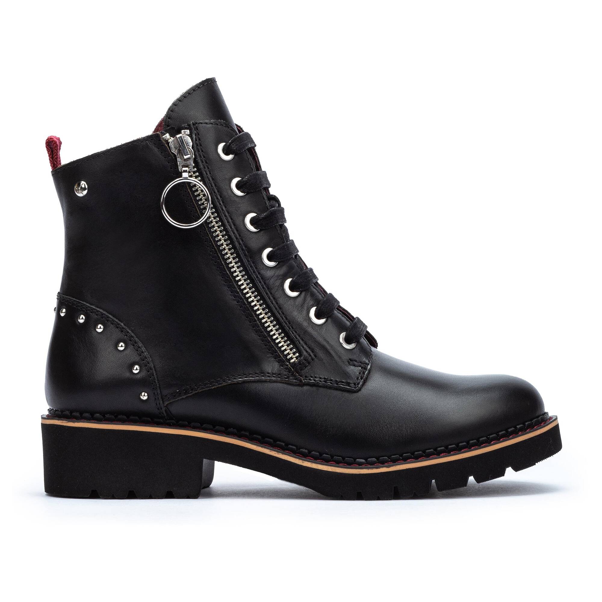 buty w stylu motocyklowym - CZARNE
