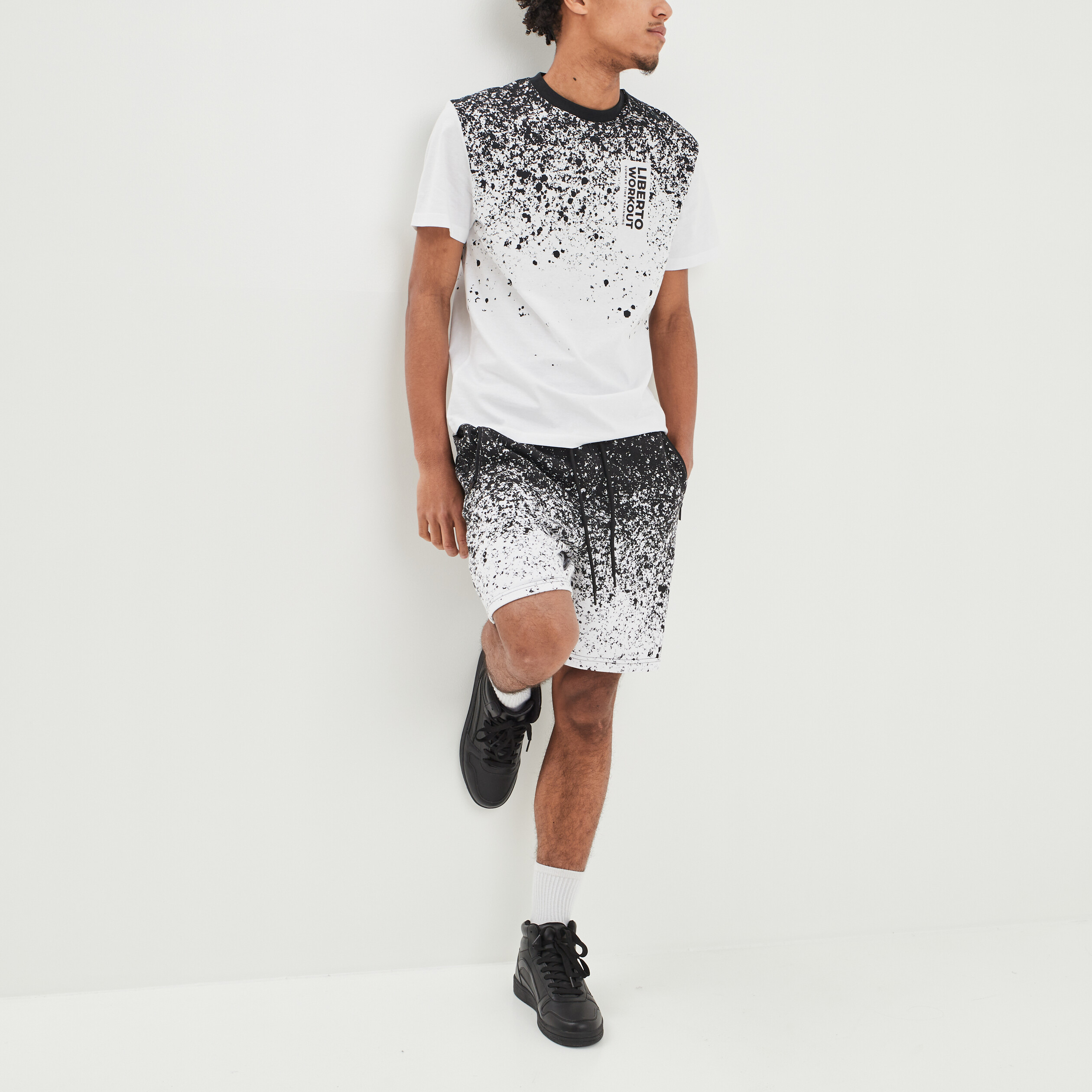 T-shirt manches courtes Liberto blanc homme | La Halle