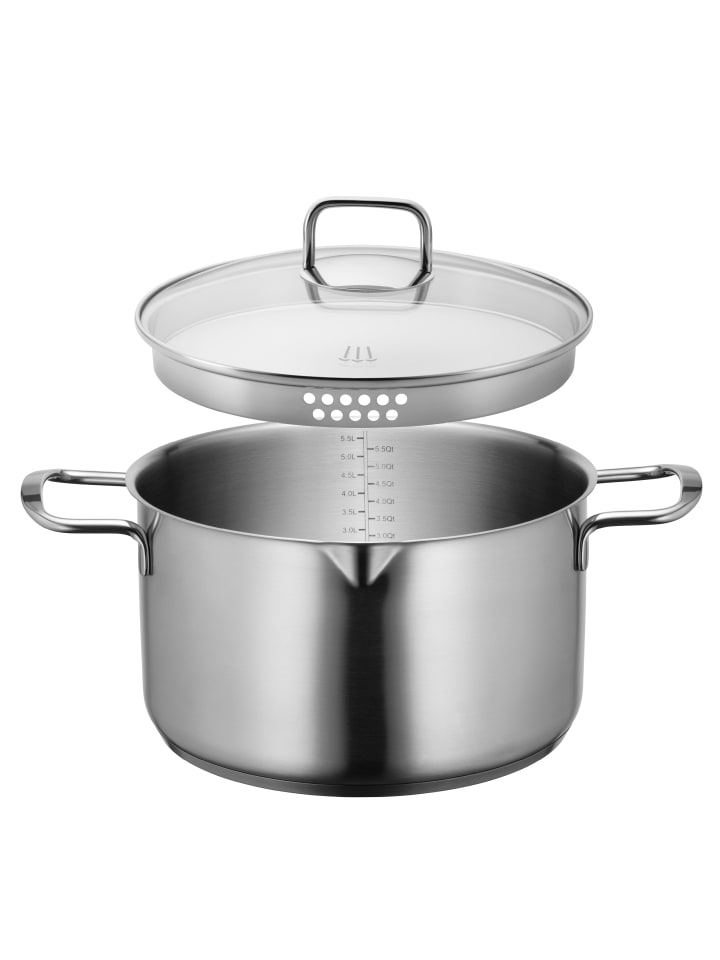 Mäser Kochtopf, Edelstahl Sanvito in Silber günstig kaufen onesize