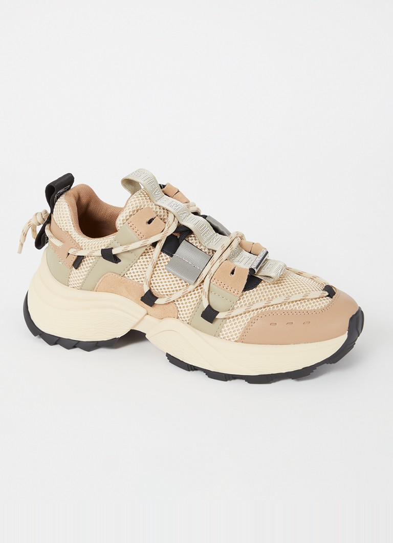 Teniși Steve Madden Tazmania cu detalii din piele ecologică