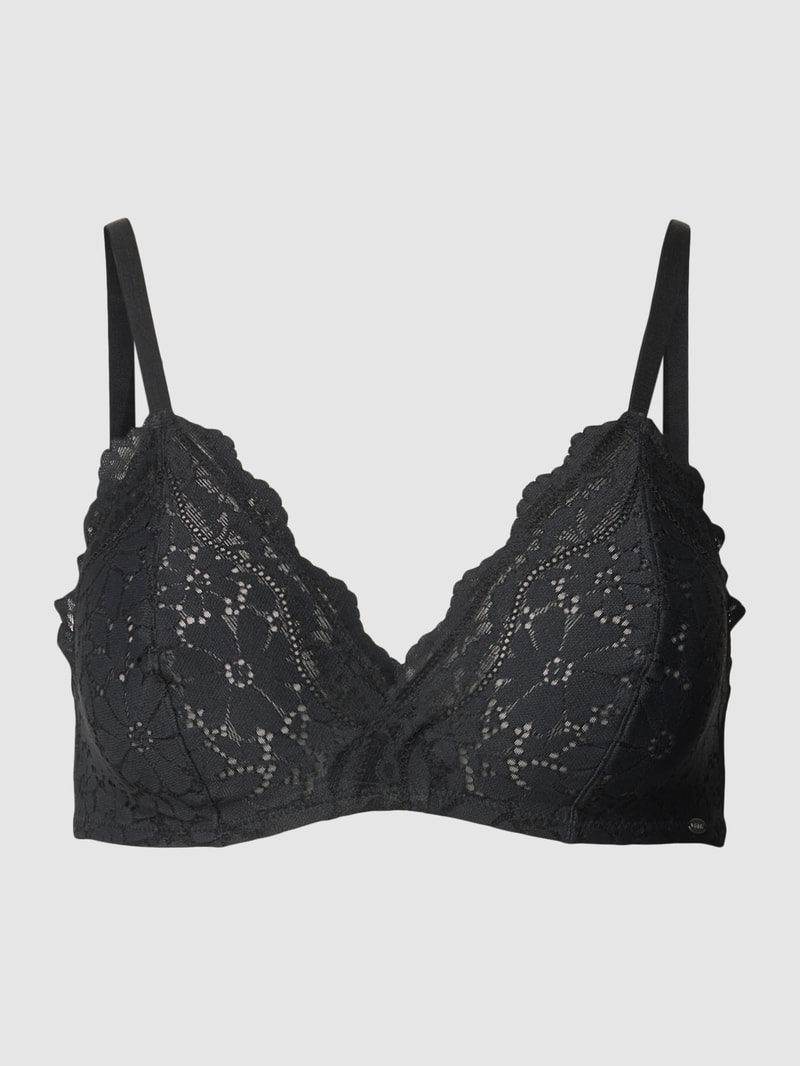 BH mit Spitzenbesatz Modell 'Wonderfulace' in schwarz