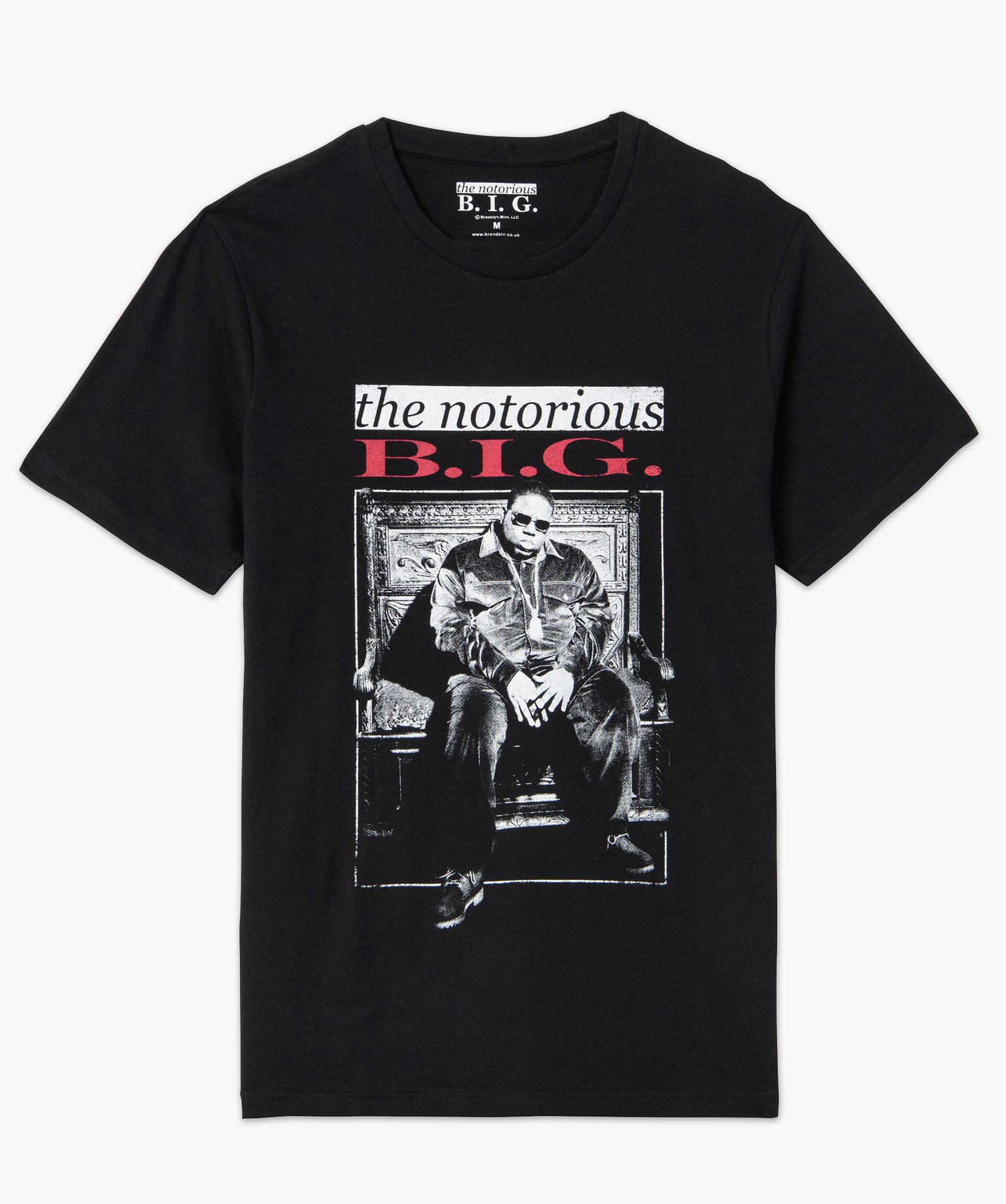 Tee-shirt homme à manches courtes – The Notorious BIG noir | GEMO