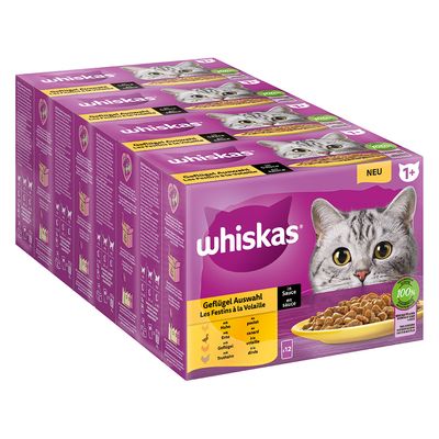 Megapack Whiskas 1+ Adult Frischebeutel 48 x 85 g
