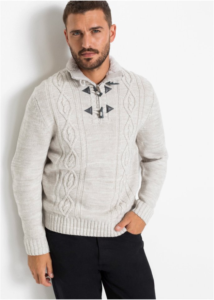 Pullover mit Zopfmuster