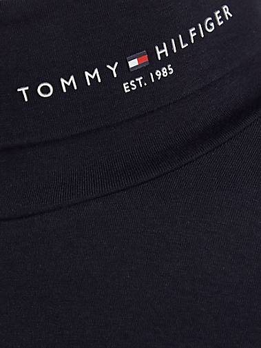 TOMMY HILFIGER Damen Rollkragenshirt TOMMY LOGO ROLL NECK LS TEE
