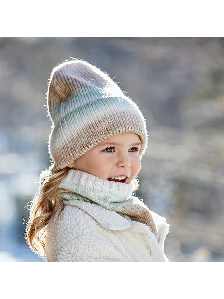 MaxiMo Beanie in Hellbraun/ Grün günstig kaufen