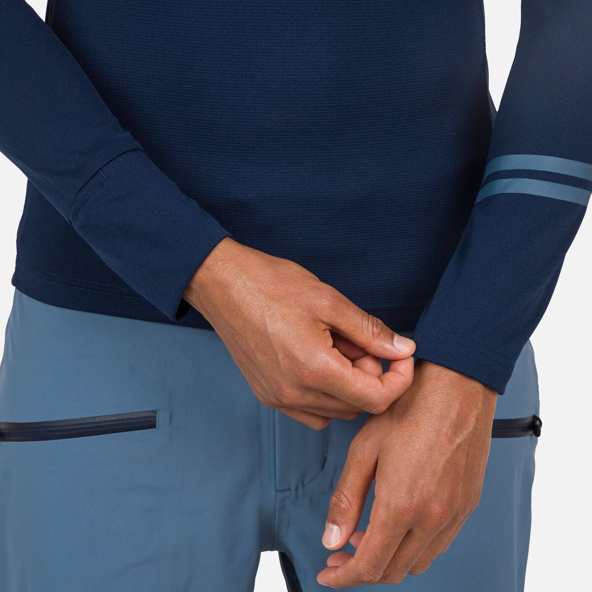 Poursuite Herren-Baselayer-Oberteil mit halbem Reißverschluss