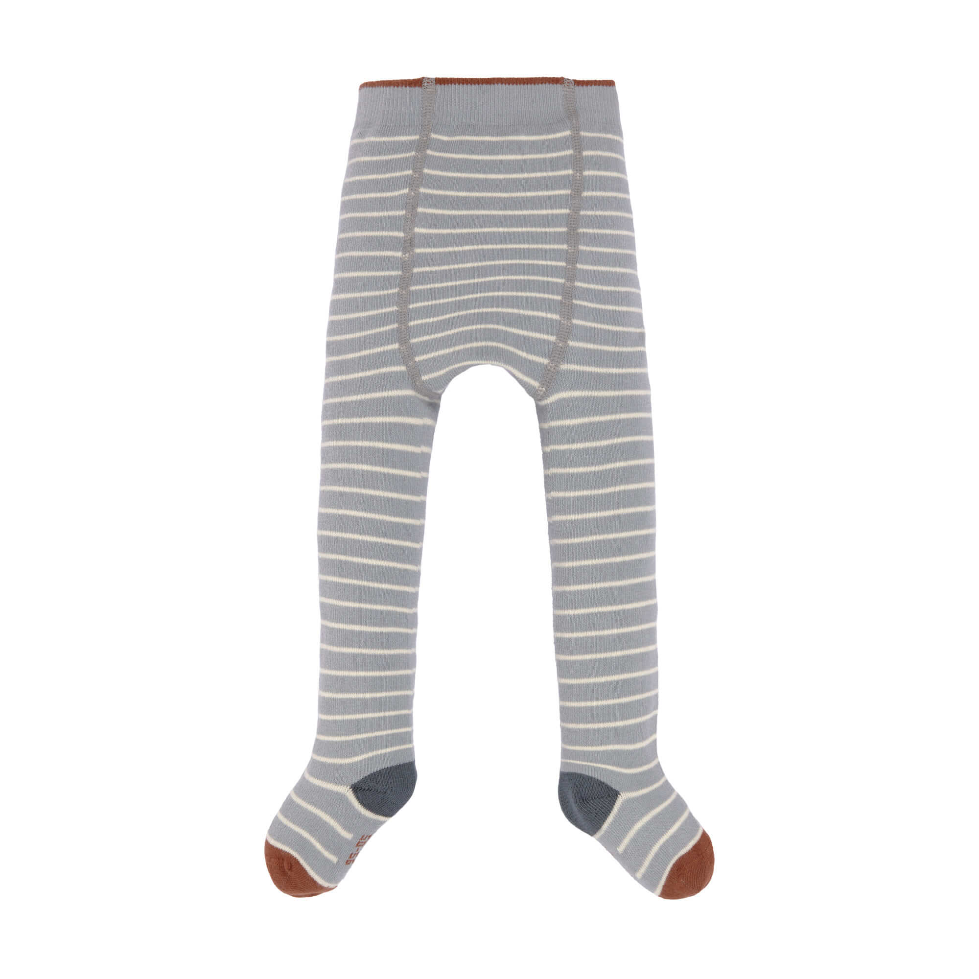 Strumpfhose - Tights GOTS, Tiny Farmer, Striped Orange Grey White