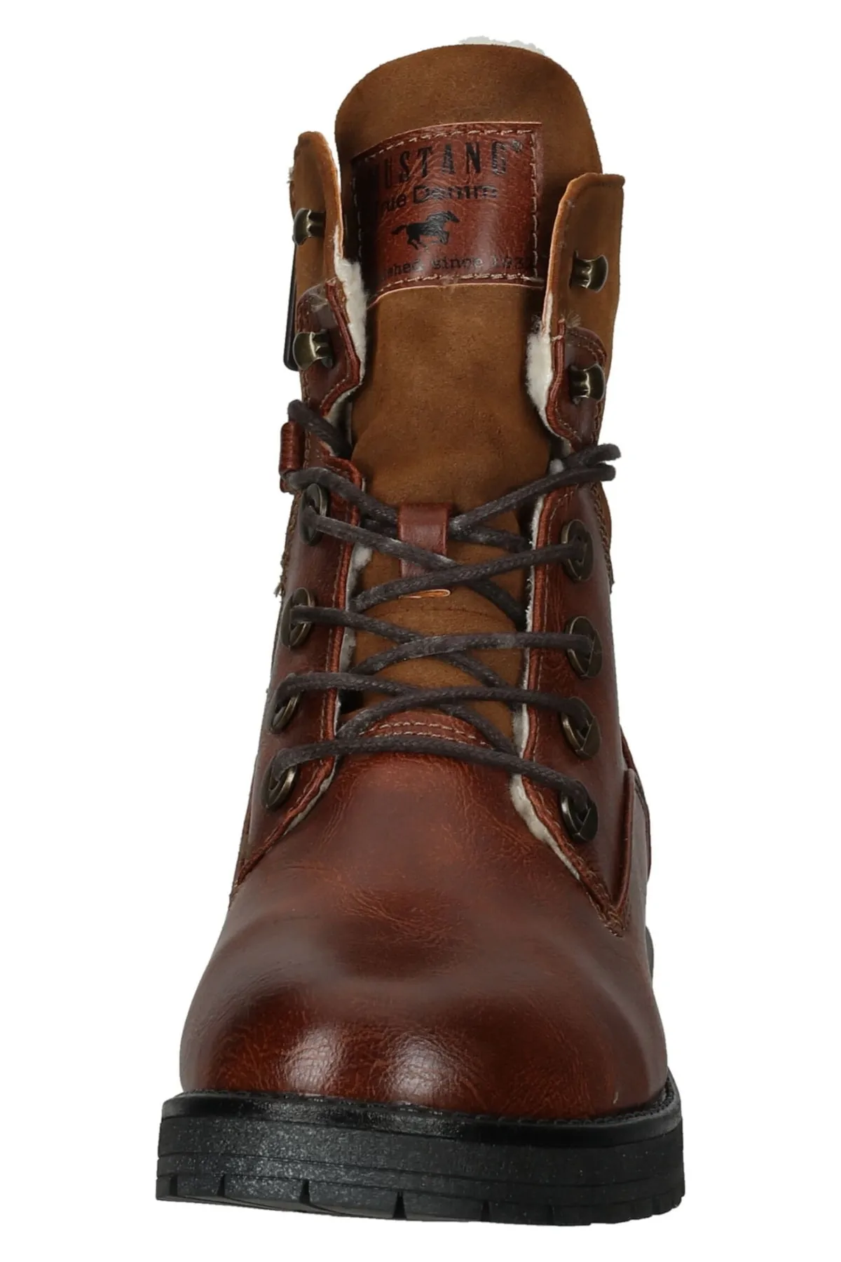 Mustang  Stiefelette - Braun - Blockabsatz