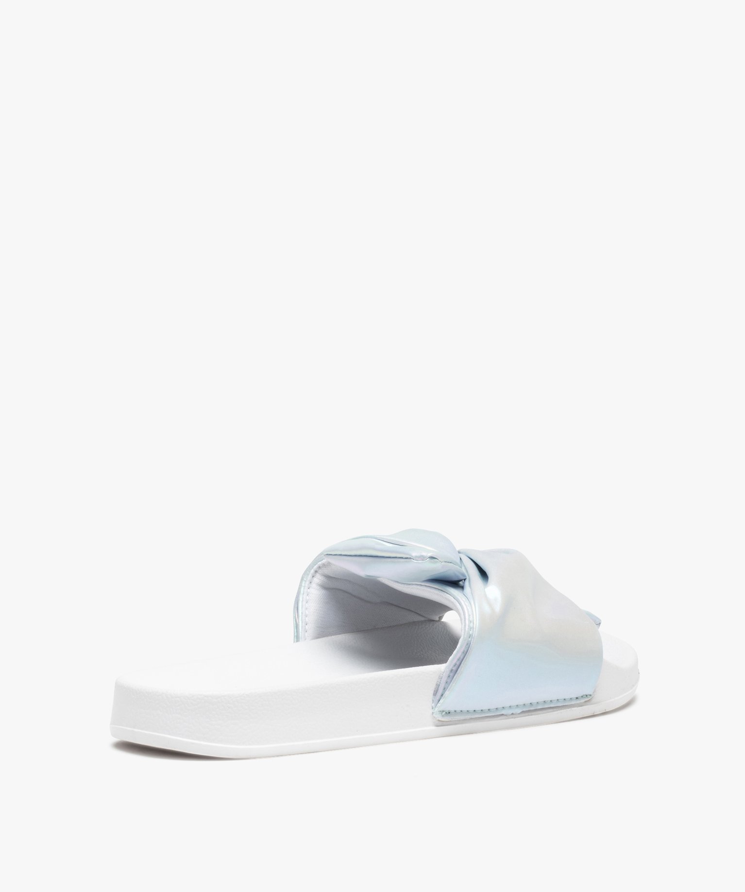 Mules de piscine femme à bandeau drapé – Maui and Sons argent | GEMO
