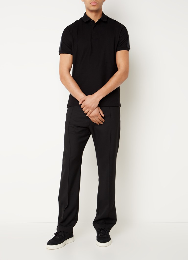 Polo Emporio Armani Regular fit confeccionada em algodão piqué