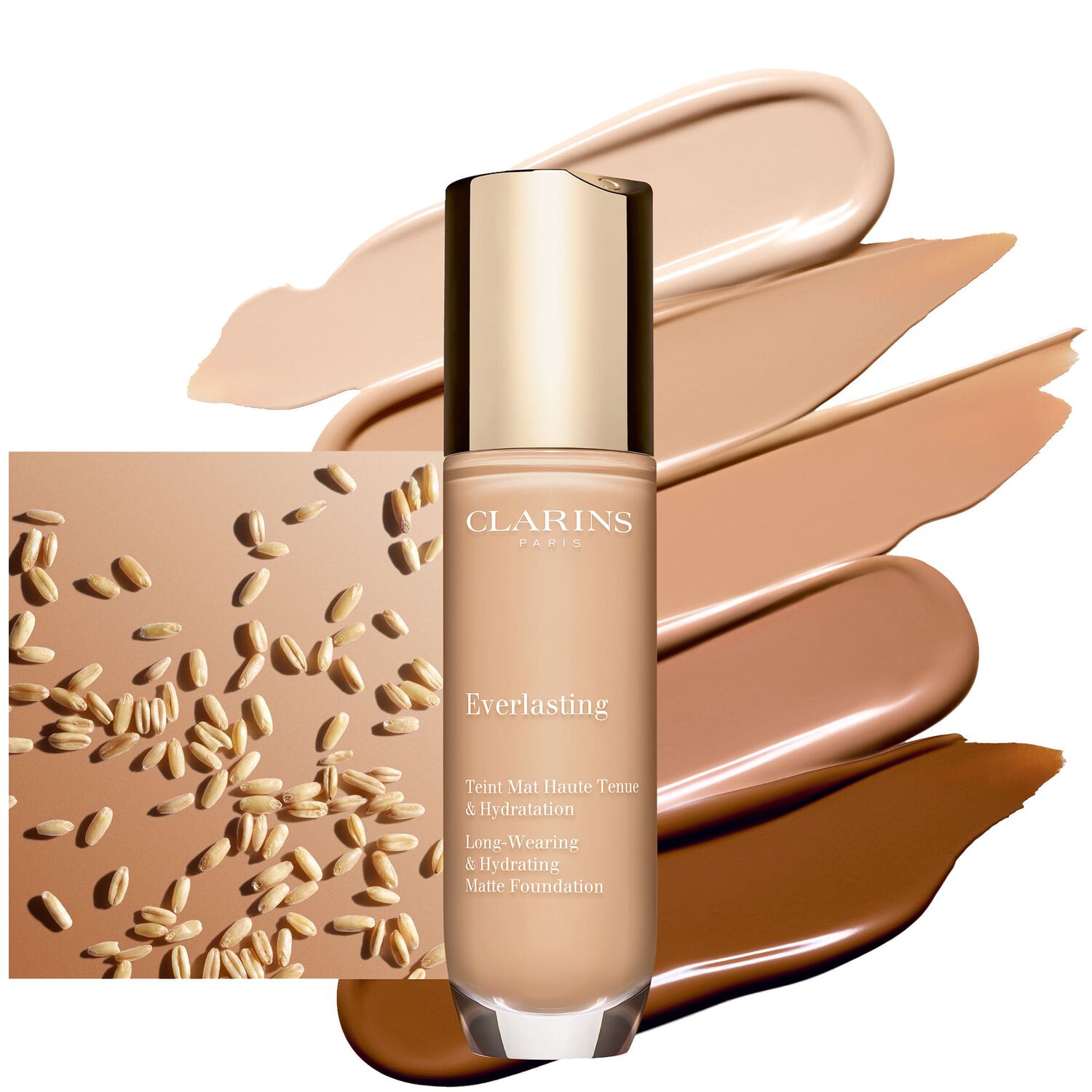 Clarins Everlasting Fond de Teint Mat Haute Tenue & Hydratation